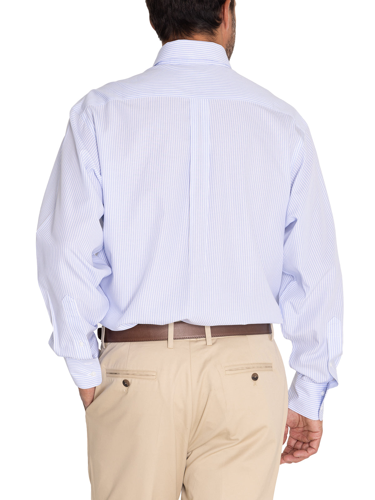 Camisa Libre De Arrugas Hombre WF Cuello Button-Down Celeste Rockford