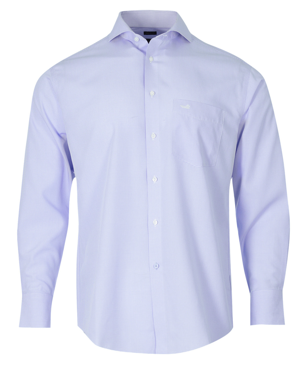 Camisa Libre De Arrugas Hombre WF Cuello Italiano Celeste Rockford