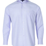 Camisa Libre De Arrugas Hombre WF Cuello Italiano Celeste Rockford