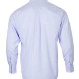 Camisa Libre De Arrugas Hombre WF Cuello Italiano Celeste Rockford