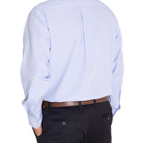 Camisa Libre De Arrugas Hombre WF Cuello Italiano Celeste Rockford