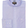 Camisa Libre De Arrugas Hombre WF Cuello Italiano Azul Rockford