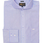 Camisa Libre De Arrugas Hombre WF Cuello Italiano Azul Rockford