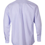 Camisa Libre De Arrugas Hombre WF Cuello Italiano Azul Rockford