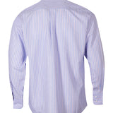 Camisa Libre De Arrugas Hombre WF Cuello Italiano Azul Rockford