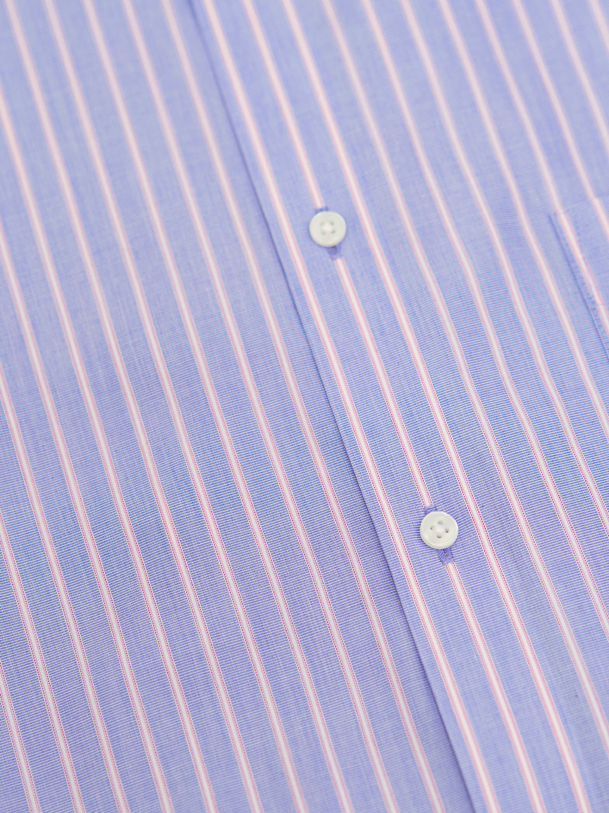 Camisa Libre De Arrugas Hombre WF Cuello Italiano Azul Rockford