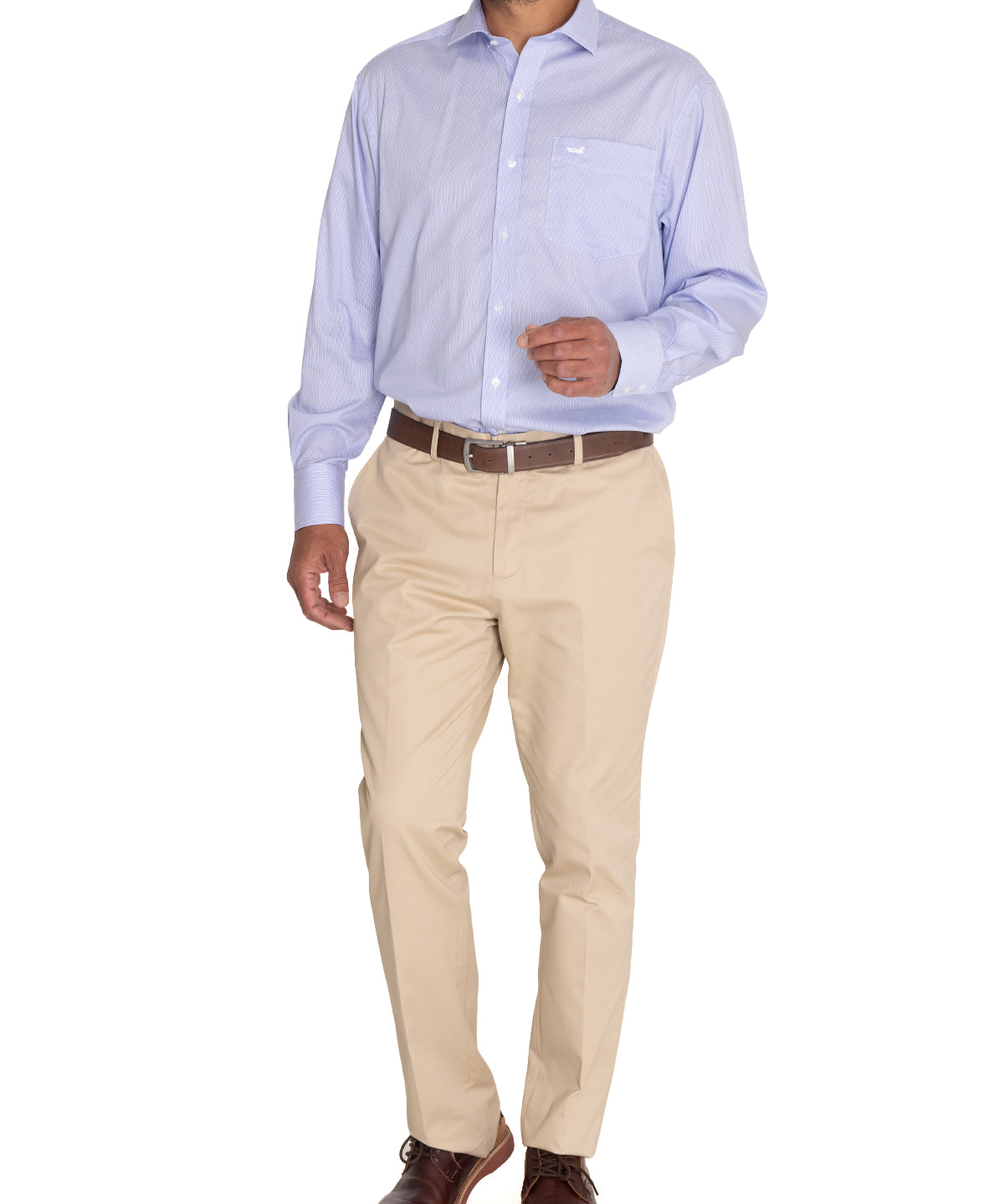 Camisa EasyIron Hombre Cuello Italiano Blanco Rockford