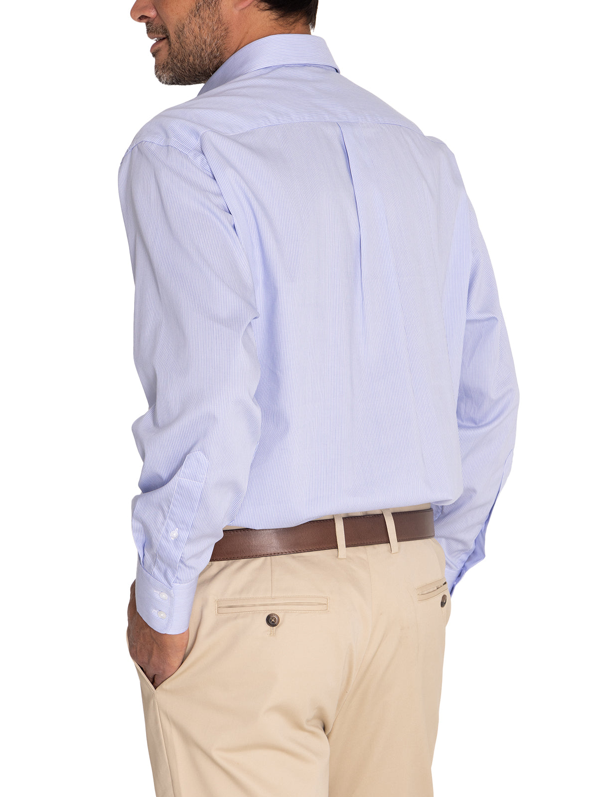 Camisa EasyIron Hombre Cuello Italiano Blanco Rockford