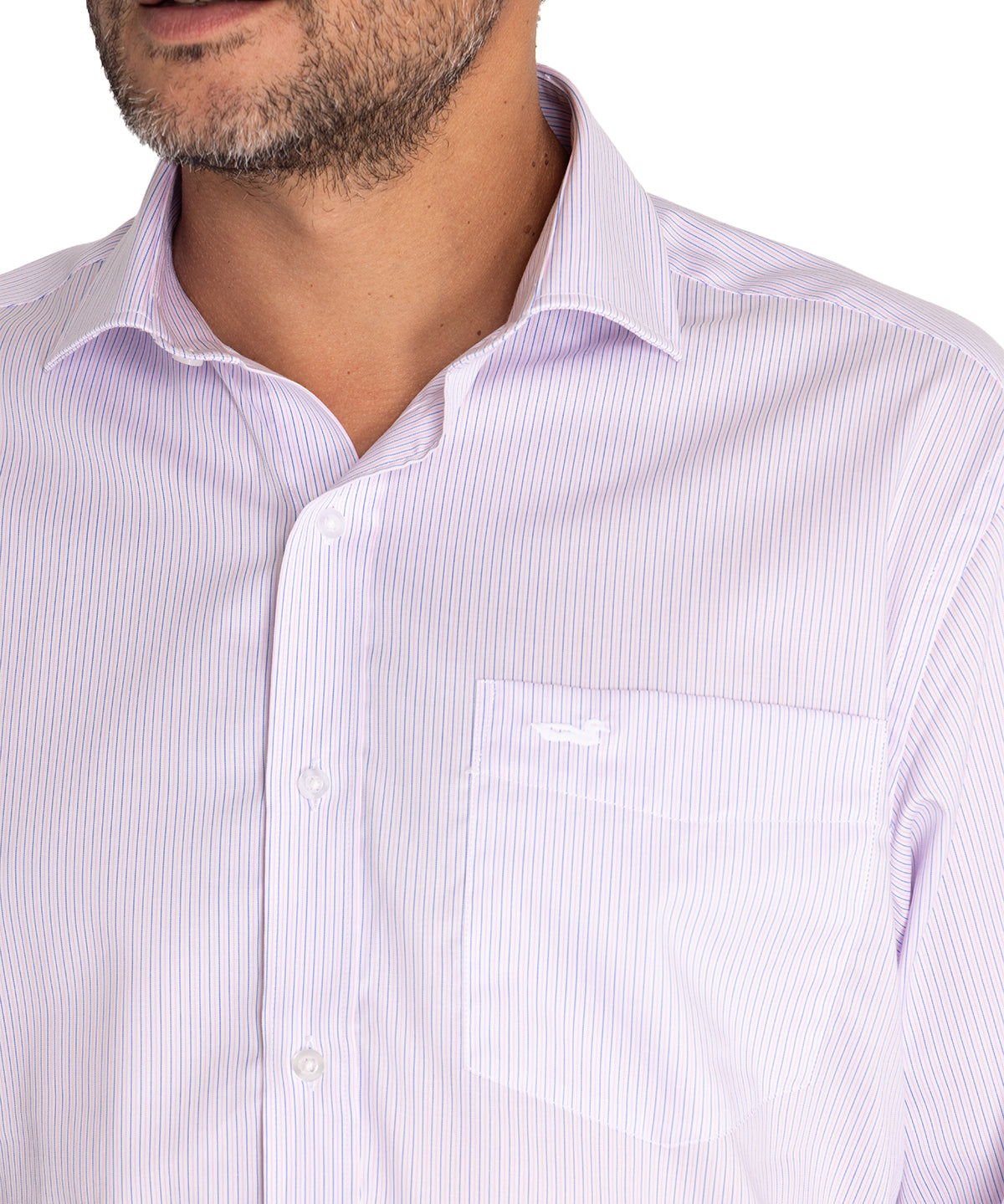 Camisa EasyIron Hombre Cuello Italiano Rosado Rockford