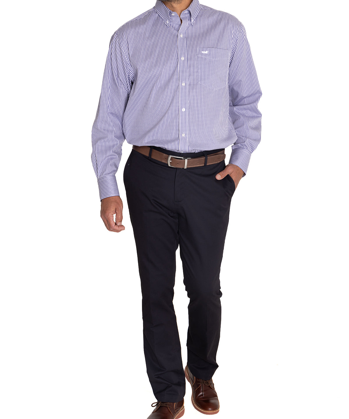 Camisa EasyIron Hombre Cuello Button-Down Blanco Rockford