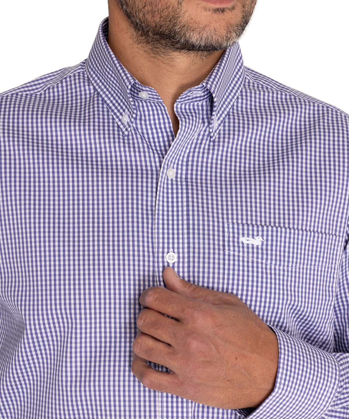 Camisa EasyIron Hombre Cuello Button-Down Blanco Rockford