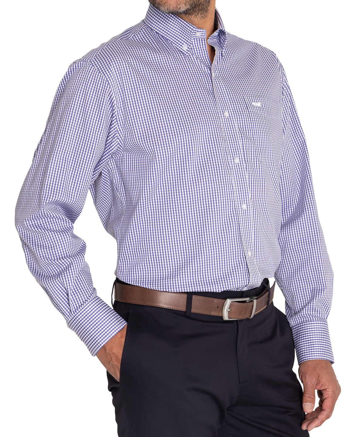 Camisa EasyIron Hombre Cuello Button-Down Blanco Rockford