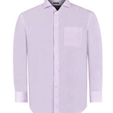 Camisa Libre De Arrugas Hombre WF Cuello Italiano Lila Rockford