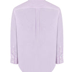 Camisa Libre De Arrugas Hombre WF Cuello Italiano Lila Rockford