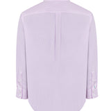 Camisa Libre De Arrugas Hombre WF Cuello Italiano Lila Rockford