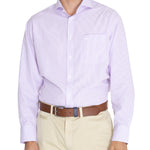 Camisa Libre De Arrugas Hombre WF Cuello Italiano Lila Rockford