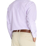 Camisa Libre De Arrugas Hombre WF Cuello Italiano Lila Rockford
