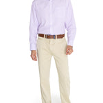 Camisa Libre De Arrugas Hombre WF Cuello Italiano Lila Rockford