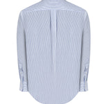 Camisa Libre De Arrugas Hombre WF Cuello Italiano Celeste Rockford