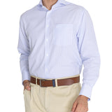 Camisa Libre De Arrugas Hombre WF Cuello Italiano Celeste Rockford
