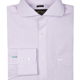 Camisa Libre De Arrugas Hombre WF Cuello Italiano Lila Rockford