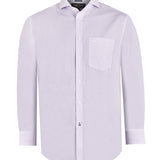 Camisa Libre De Arrugas Hombre WF Cuello Italiano Lila Rockford