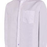 Camisa Libre De Arrugas Hombre WF Cuello Italiano Lila Rockford