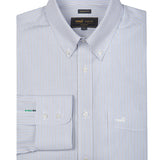 Camisa Libre De Arrugas Hombre WF Cuello Button-Down Gris Rockford