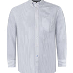 Camisa Libre De Arrugas Hombre WF Cuello Button-Down Gris Rockford