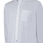 Camisa Libre De Arrugas Hombre WF Cuello Button-Down Gris Rockford