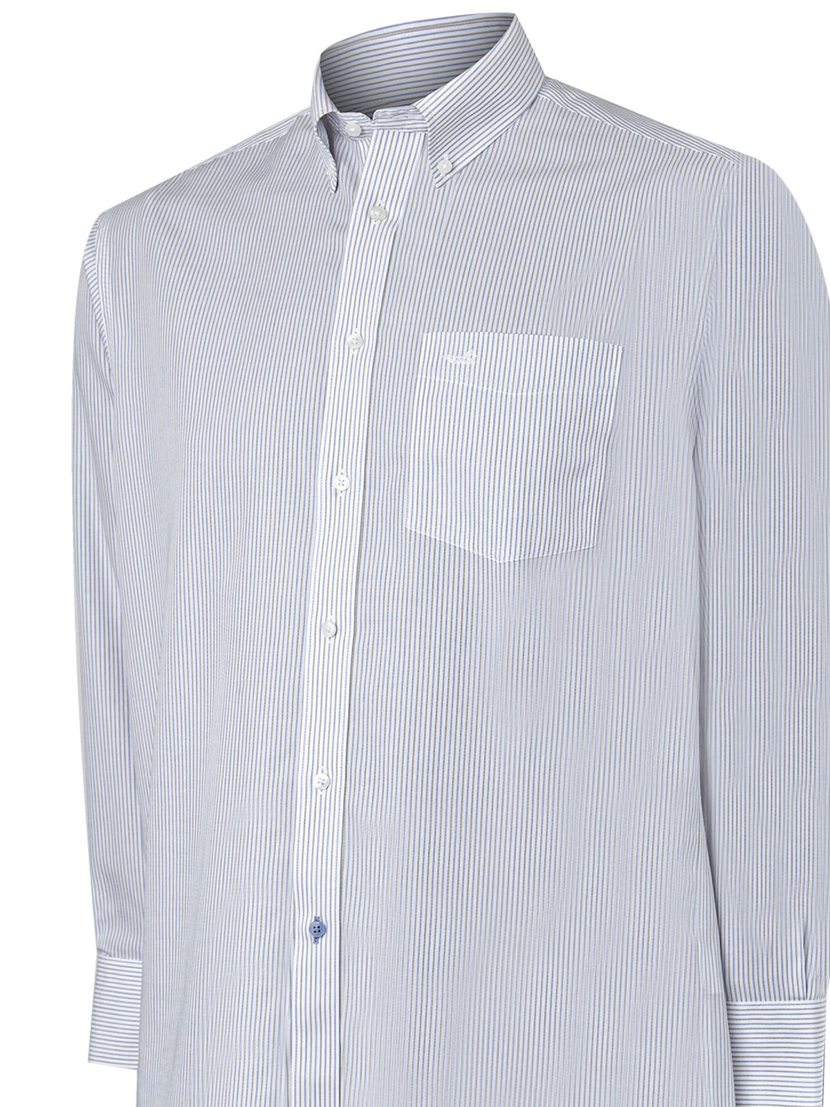 Camisa Libre De Arrugas Hombre WF Cuello Button-Down Gris Rockford
