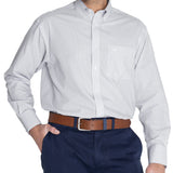 Camisa Libre De Arrugas Hombre WF Cuello Button-Down Gris Rockford