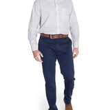 Camisa Libre De Arrugas Hombre WF Cuello Button-Down Gris Rockford