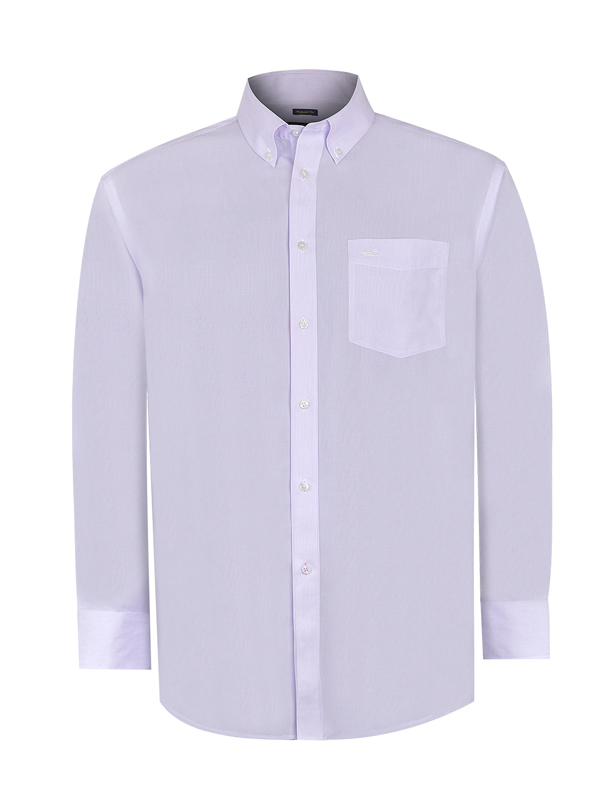 Camisa Libre De Arrugas Hombre WF Cuello Button-Down Lila Rockford