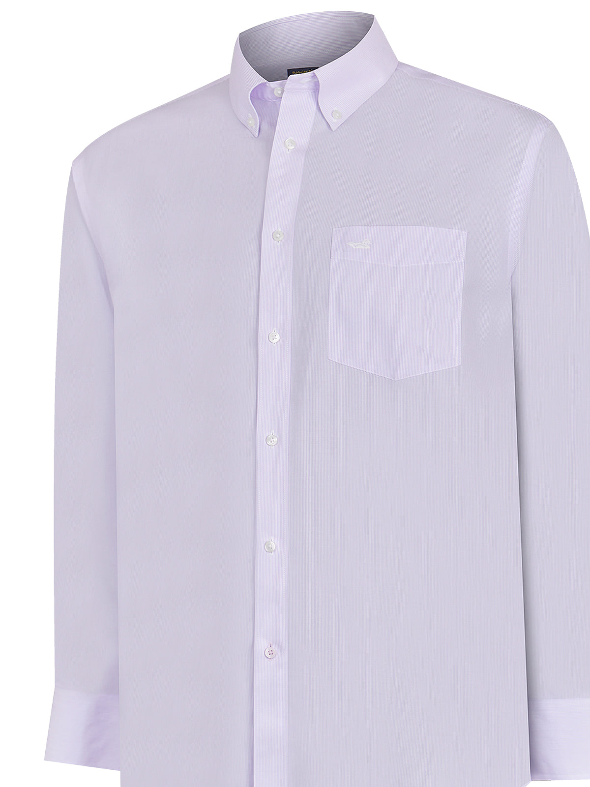 Camisa Libre De Arrugas Hombre WF Cuello Button-Down Lila Rockford
