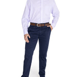 Camisa Libre De Arrugas Hombre WF Cuello Button-Down Lila Rockford