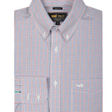 Camisa Libre De Arrugas Hombre WF Cuello Button-Down Azul Rockford