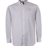 Camisa Libre De Arrugas Hombre WF Cuello Button-Down Azul Rockford