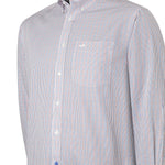 Camisa Libre De Arrugas Hombre WF Cuello Button-Down Azul Rockford