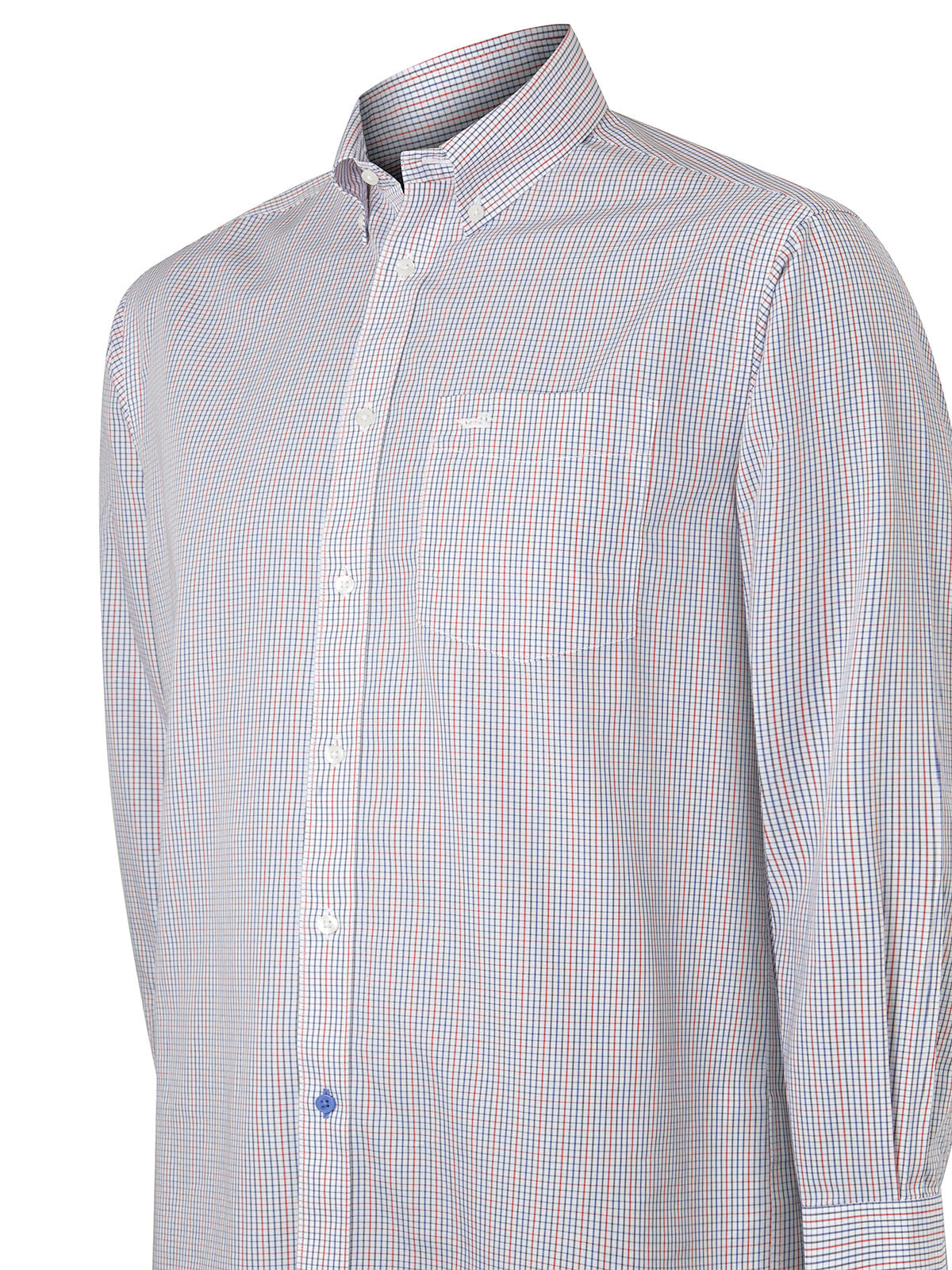Camisa Libre De Arrugas Hombre WF Cuello Button-Down Azul Rockford