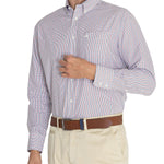 Camisa Libre De Arrugas Hombre WF Cuello Button-Down Azul Rockford