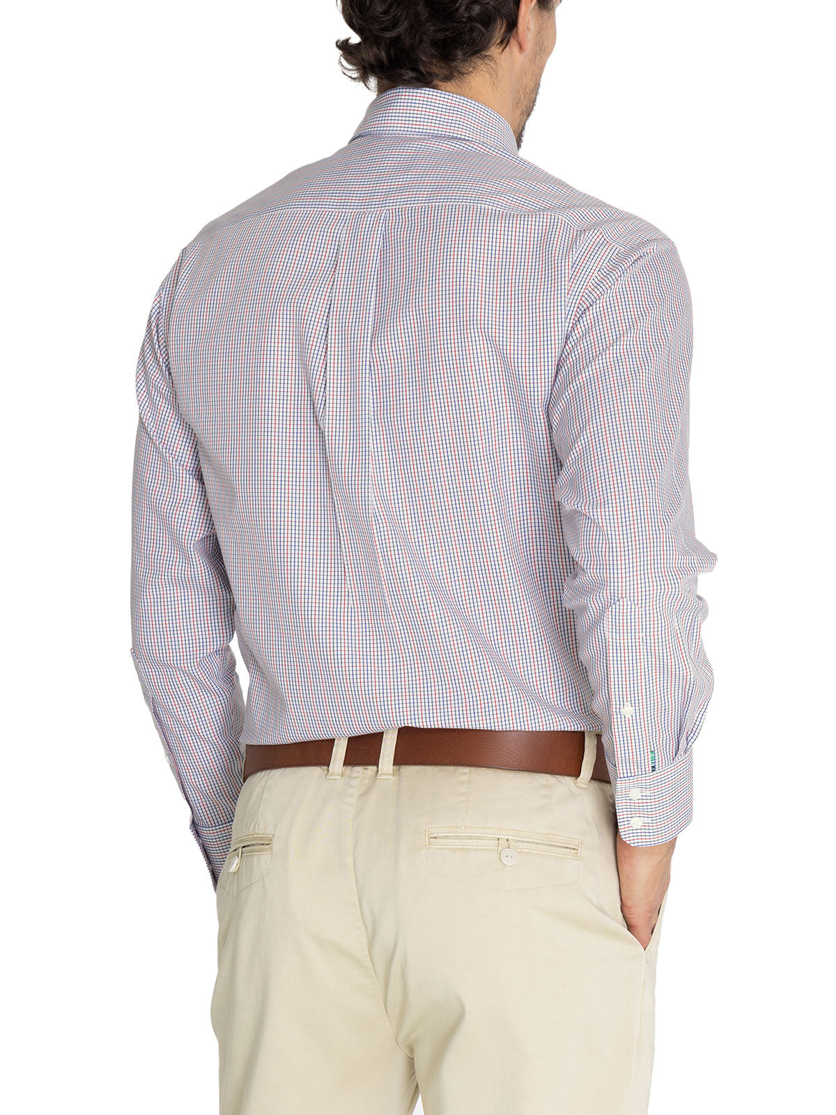 Camisa Libre De Arrugas Hombre WF Cuello Button-Down Azul Rockford