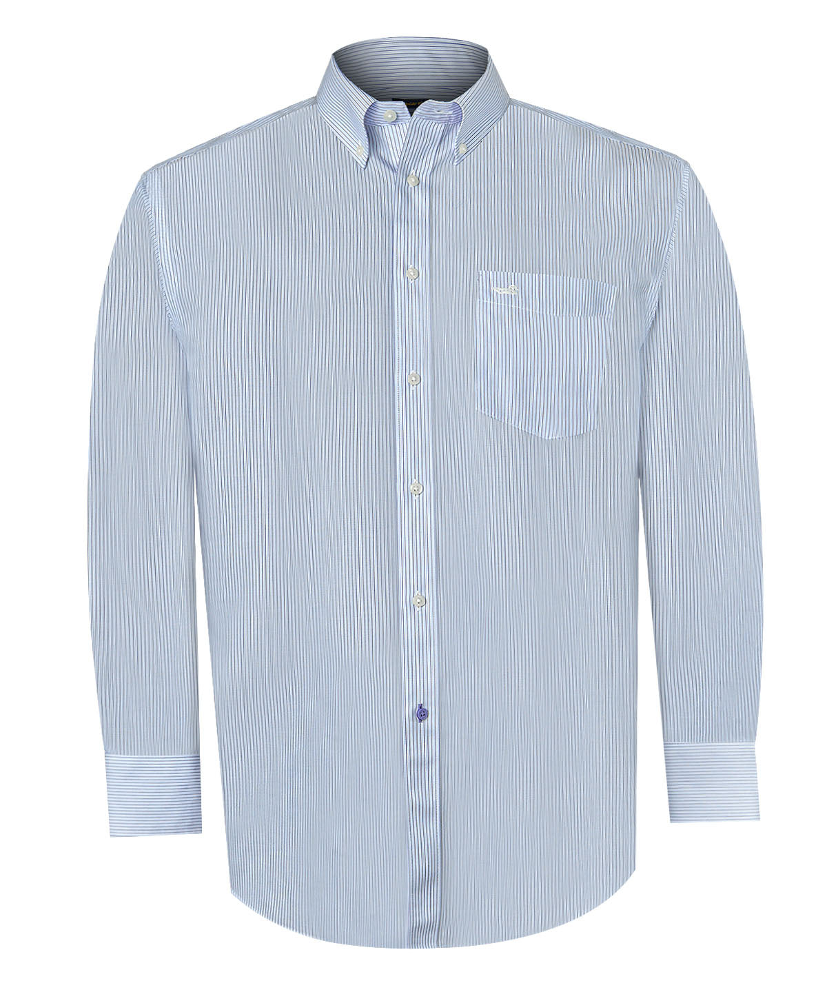 Camisa Libre De Arrugas Hombre WF Cuello Button-Down Marino Rockford