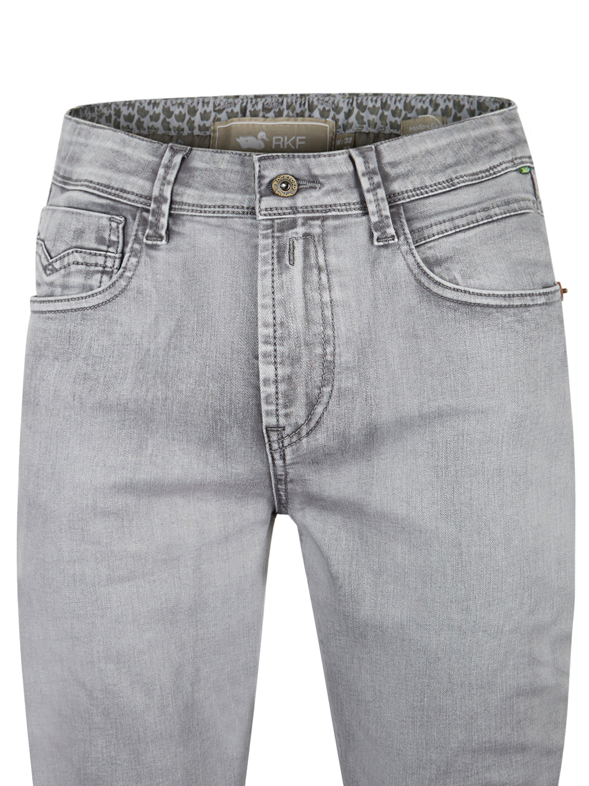 Jeans Algodón Orgánico Hombre Baycolor Gris Rockford