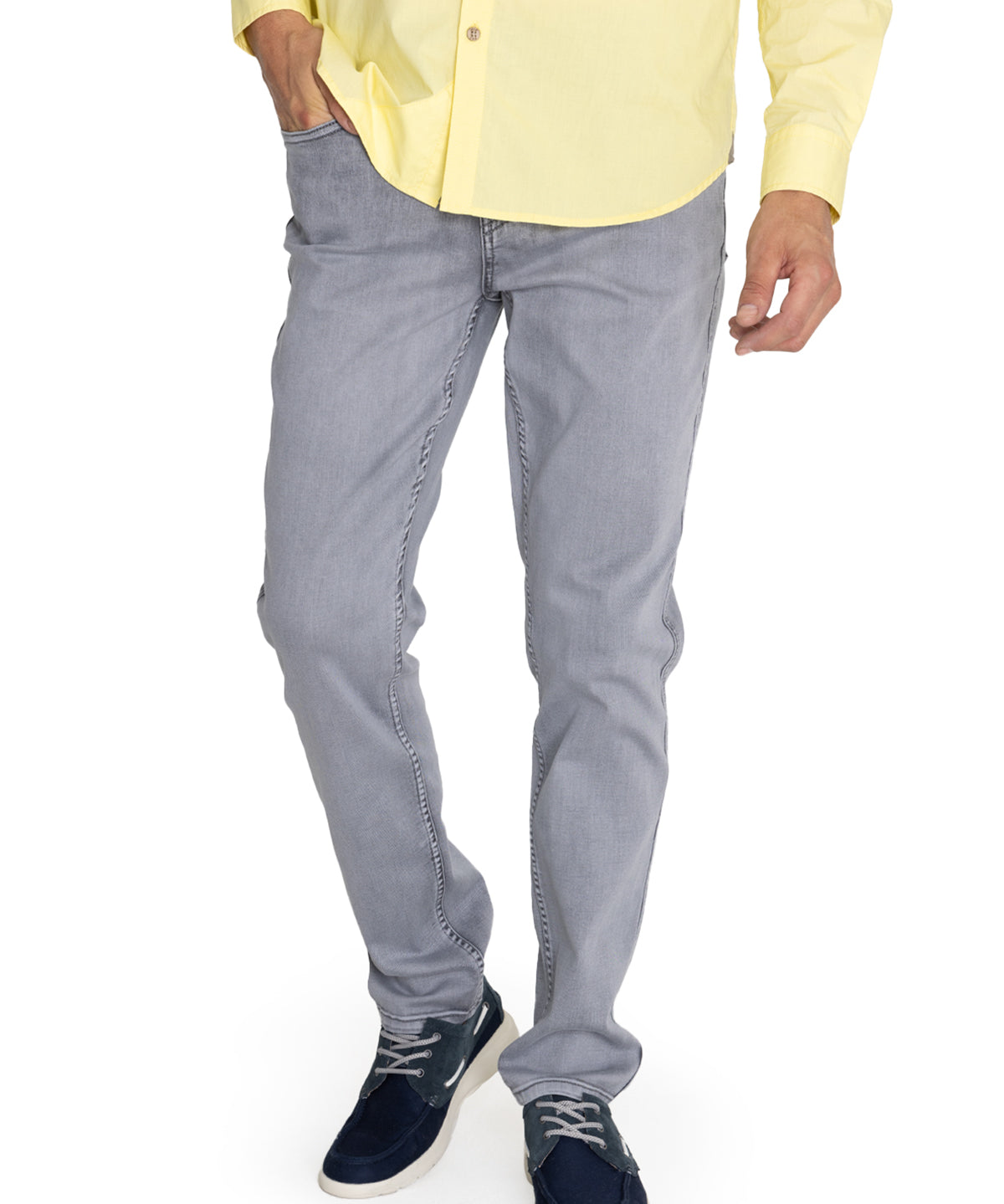 Jeans Algodón Orgánico Hombre Baycolor Gris Rockford