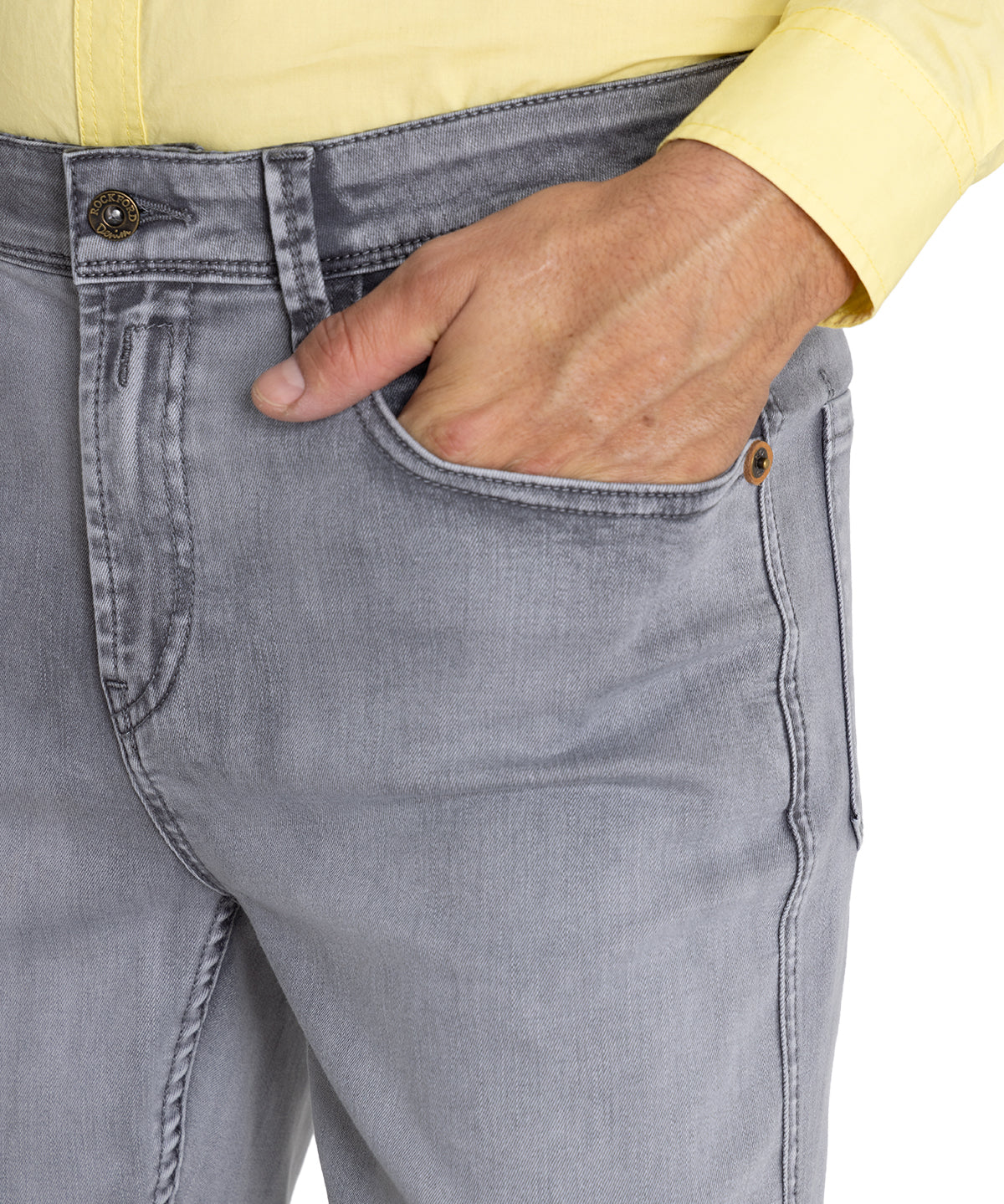 Jeans Algodón Orgánico Hombre Baycolor Gris Rockford