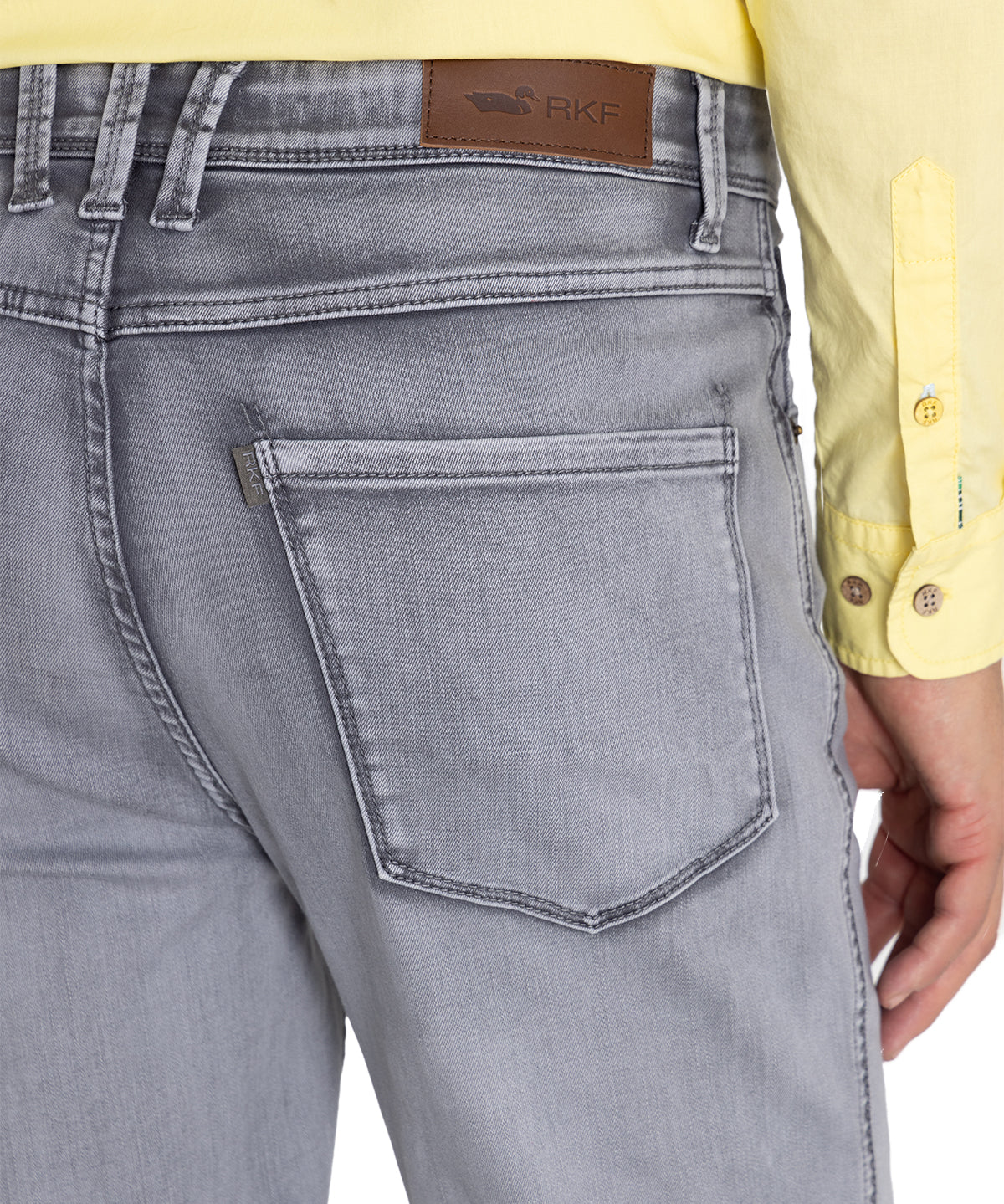 Jeans Algodón Orgánico Hombre Baycolor Gris Rockford