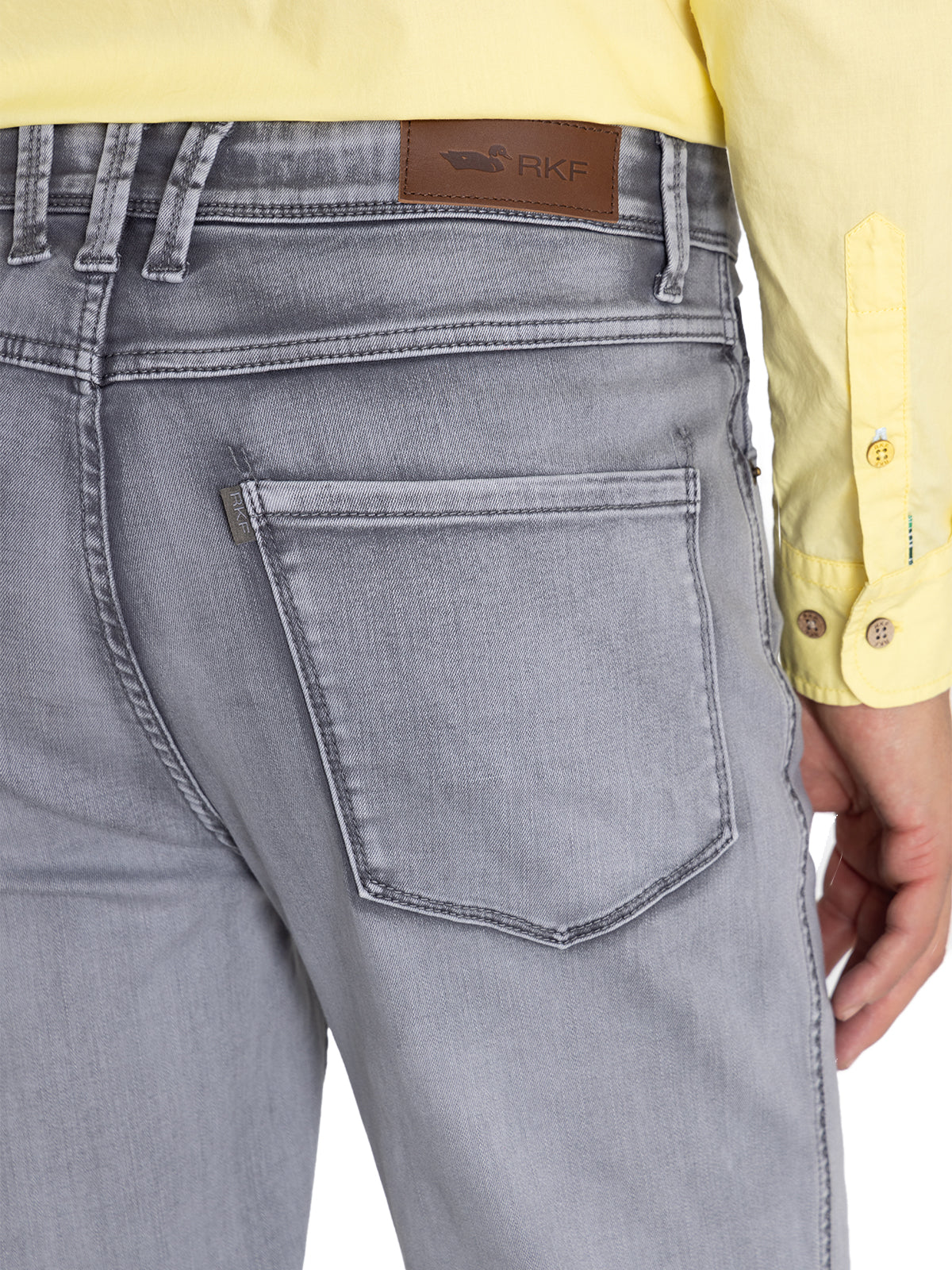 Jeans Algodón Orgánico Hombre Baycolor Gris Rockford