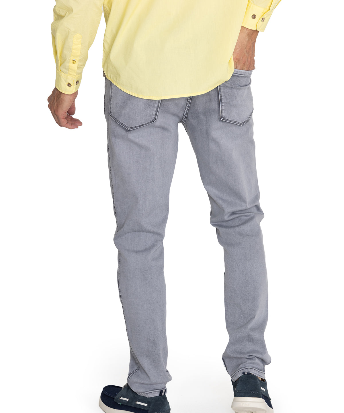 Jeans Algodón Orgánico Hombre Baycolor Gris Rockford