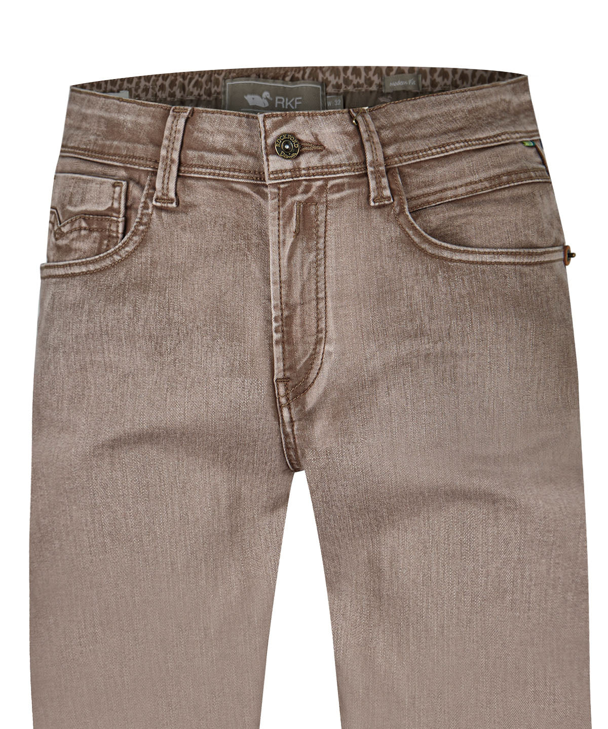 Jeans Algodón Orgánico Hombre Baycolor Café Rockford